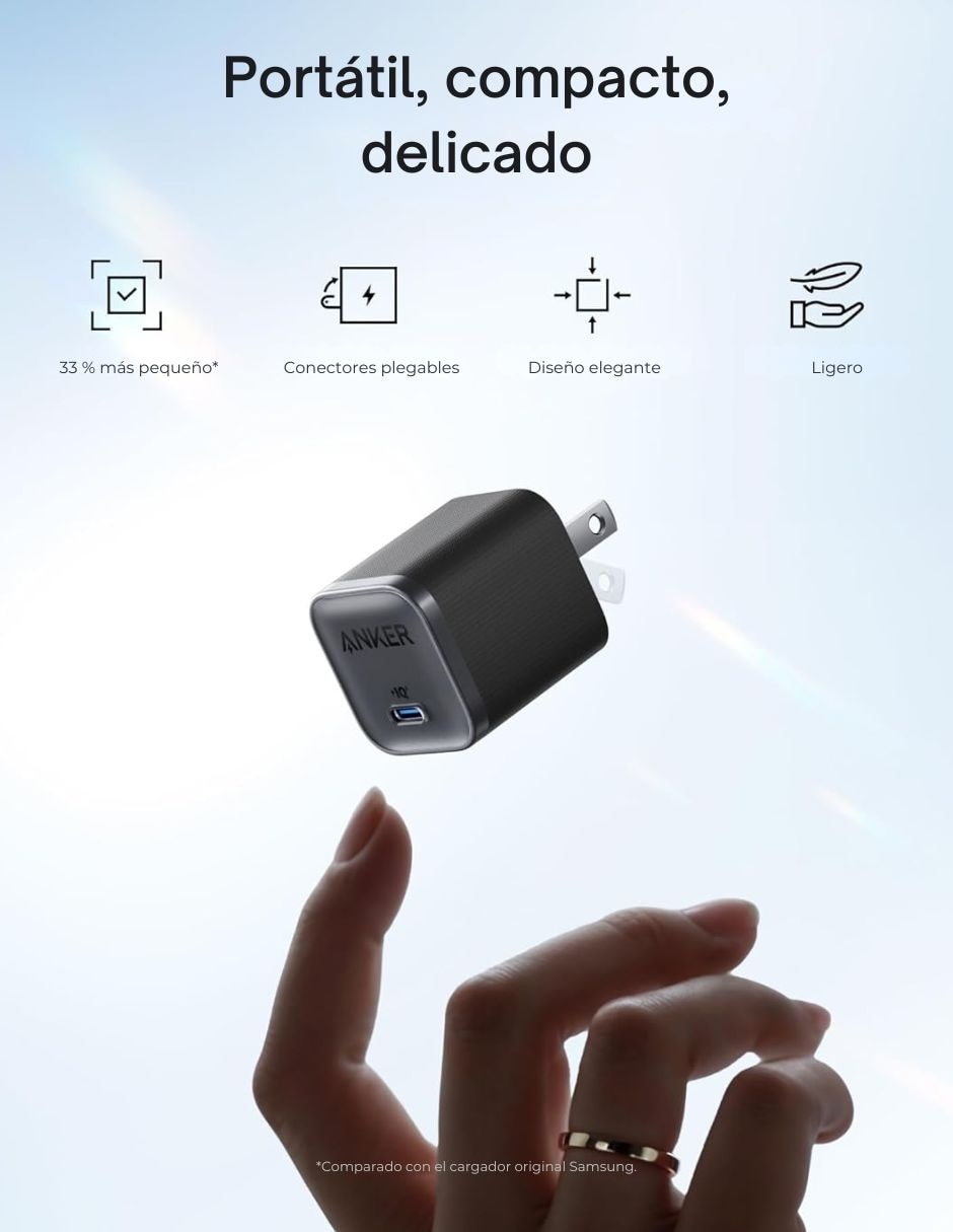 Cargador pared de 45 W USB tipo C 5