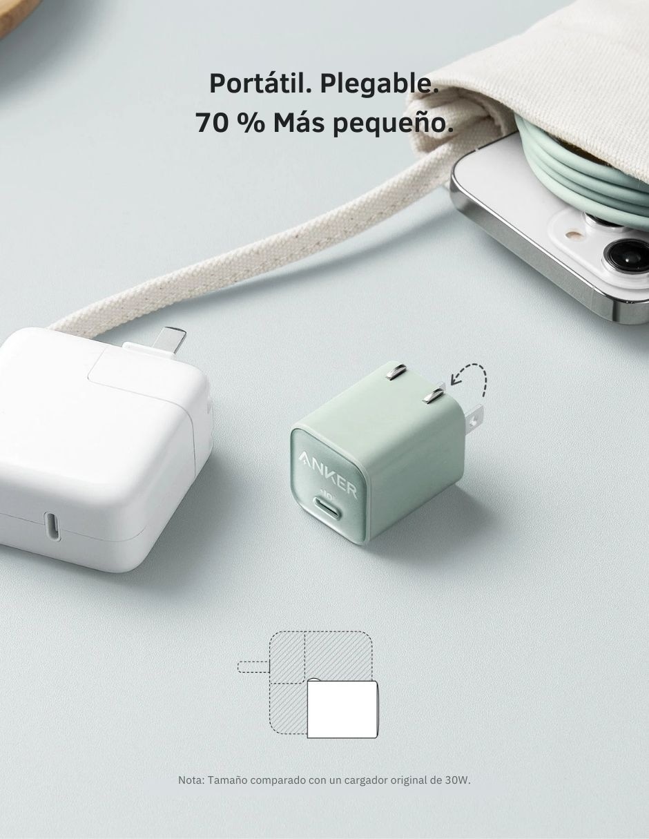 Cargador pared de 30 W USB tipo C 7