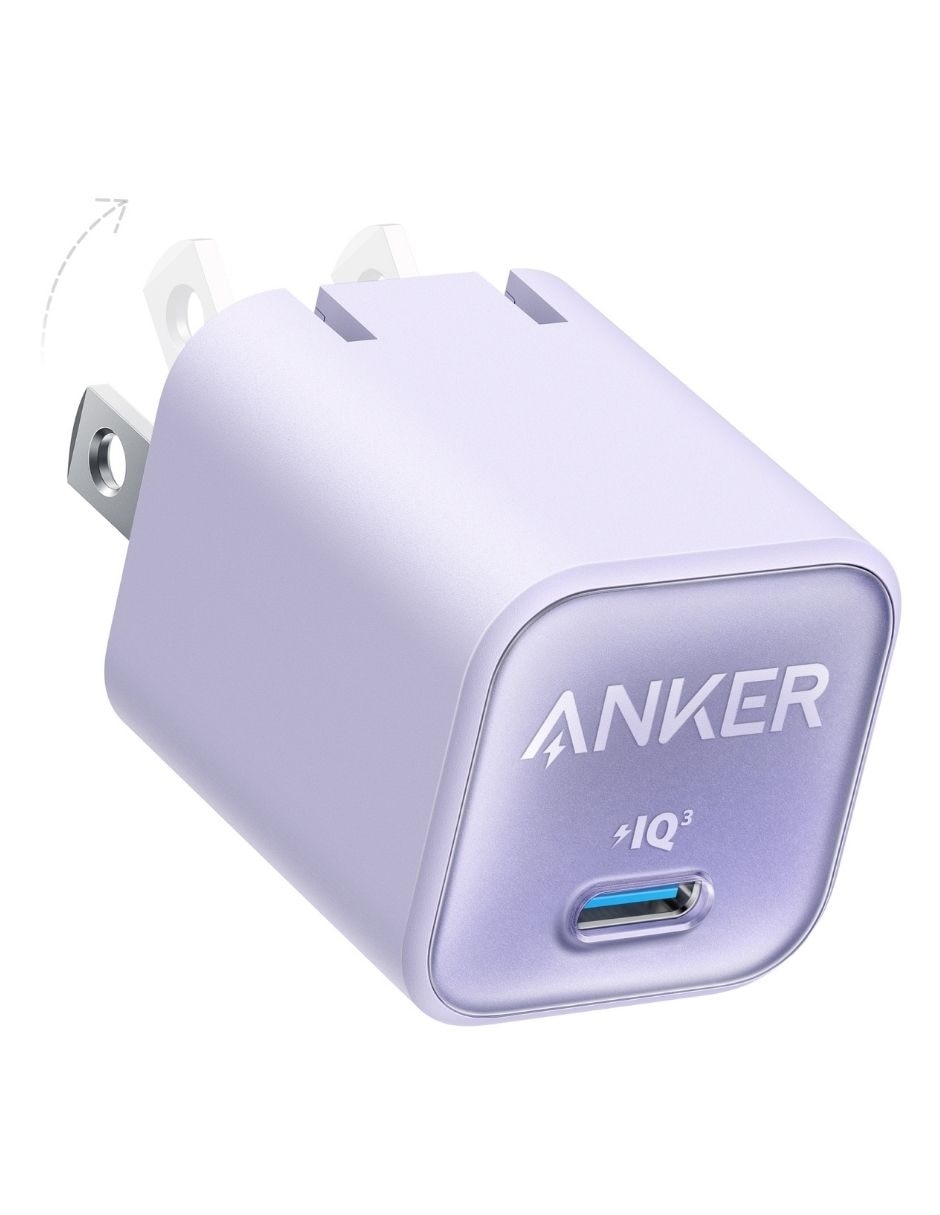 CARGADOR PARED ANKER 30W USB , MORADO