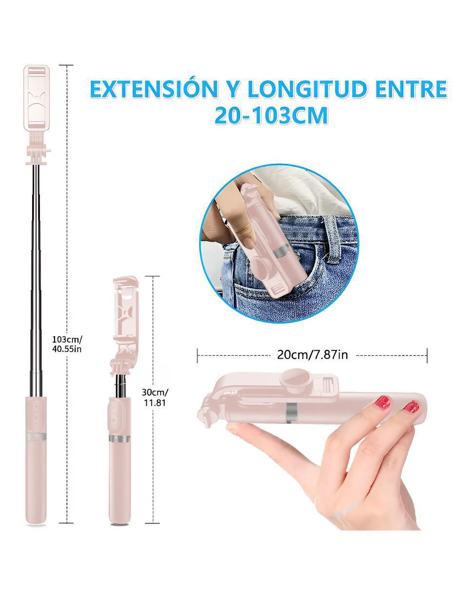 Selfie stick Xtllar607 con control remoto 5