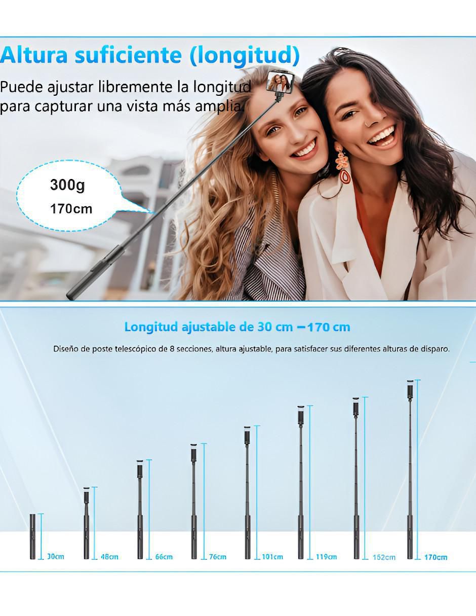 Selfie stick Xtllar609 con control remoto 4