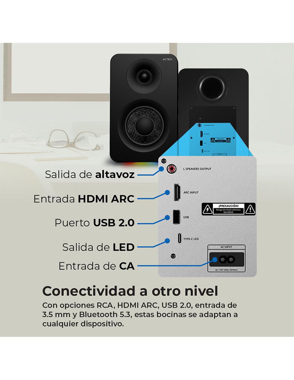 Set de bocinas Acteck Dynamic Exact R BS700 inalámbrica