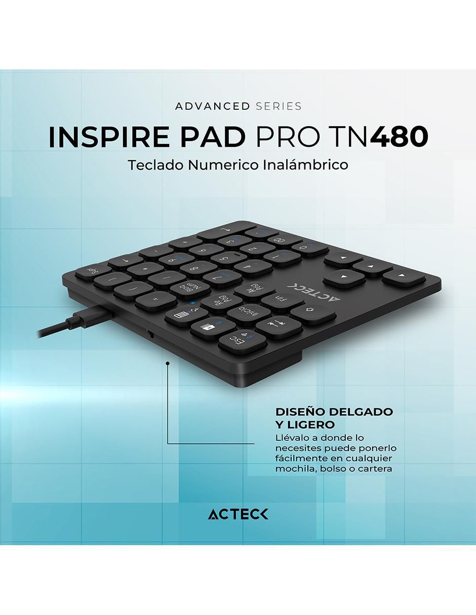 Teclado conexión inalámbrica INSPIRE PAD PRO TN480 2
