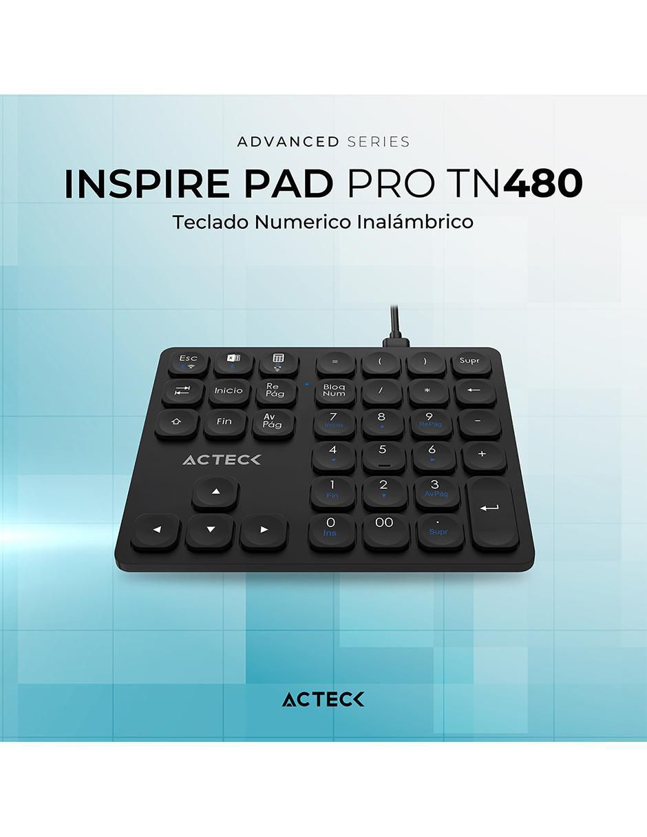 Teclado conexión inalámbrica INSPIRE PAD PRO TN480 4