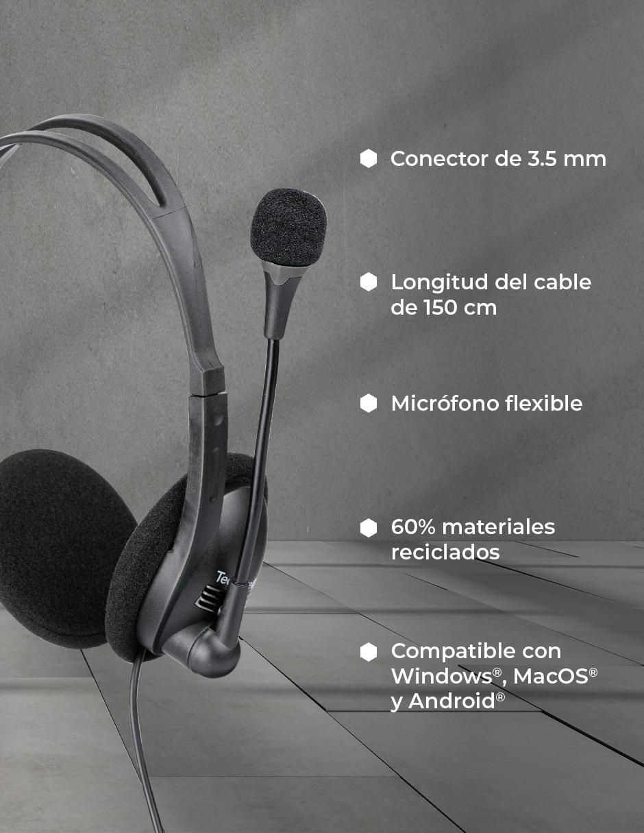Audífonos de diadema Tzacdia01 alámbricos 4
