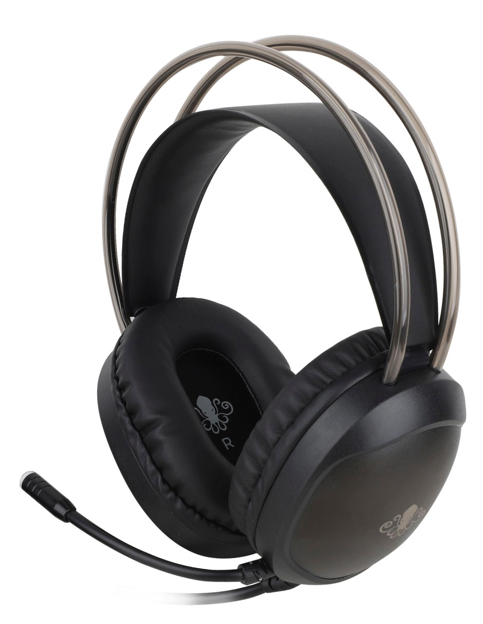 Audífonos Gamer alámbricos RGB INT-MM129 4