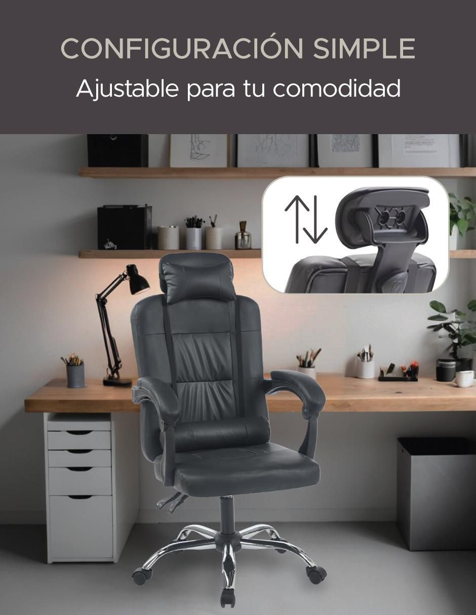 Silla escritorio de vinipiel 7