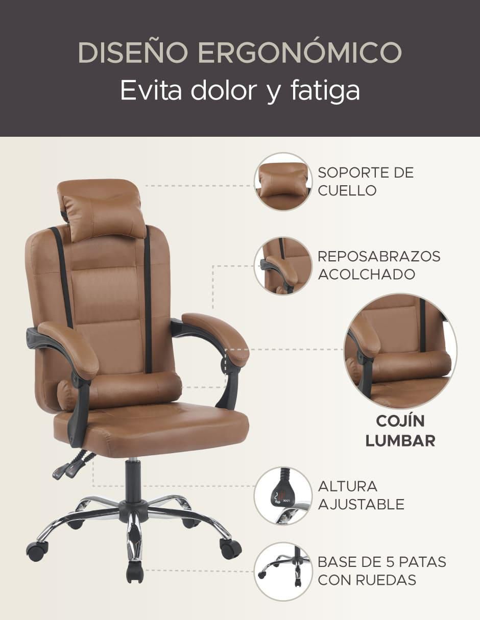 Silla escritorio de vinipiel 2