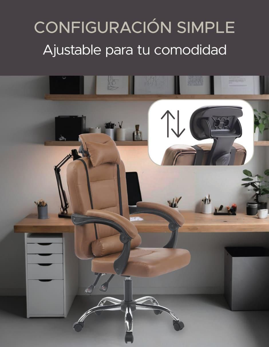 Silla escritorio de vinipiel 3