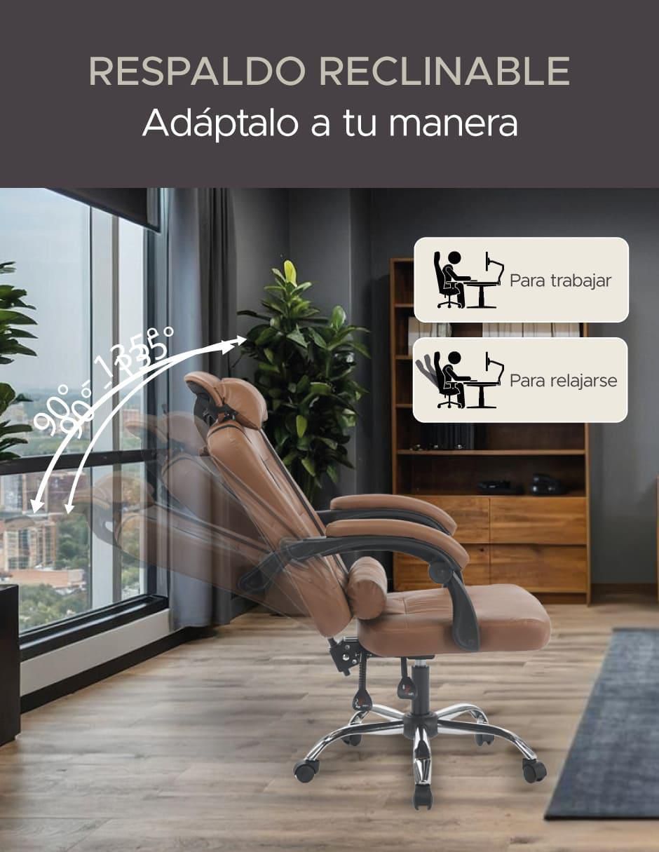 Silla escritorio de vinipiel 4