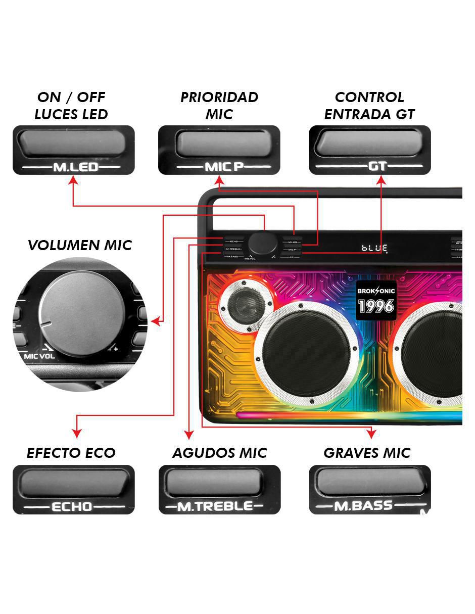 Bocina portátil 1996 bluetooth 3