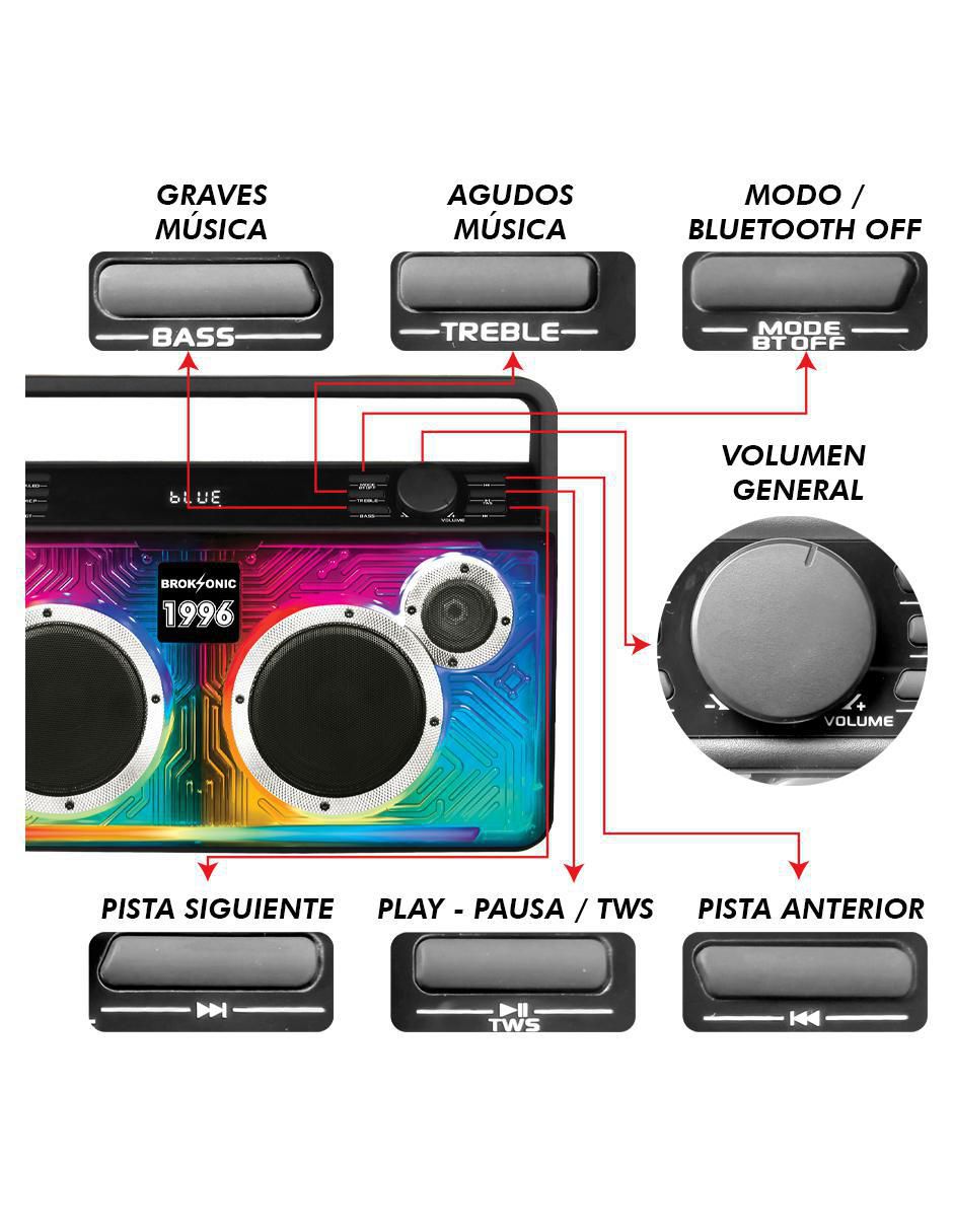 Bocina portátil 1996 bluetooth 4