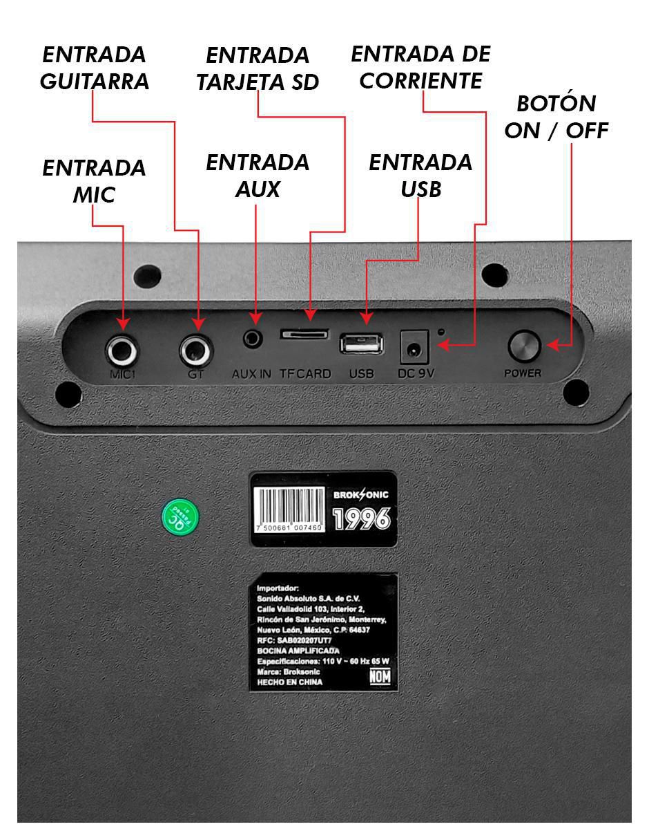 Bocina portátil 1996 bluetooth 5