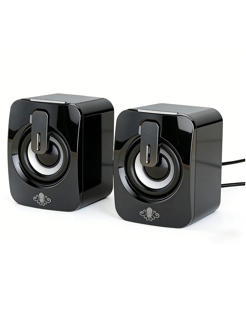 Altavoces gamer con luces LED