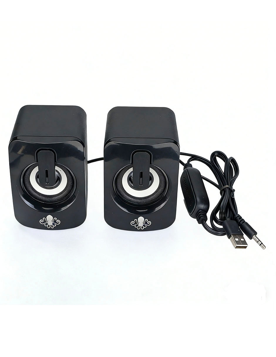 Altavoces gamer con luces LED 2