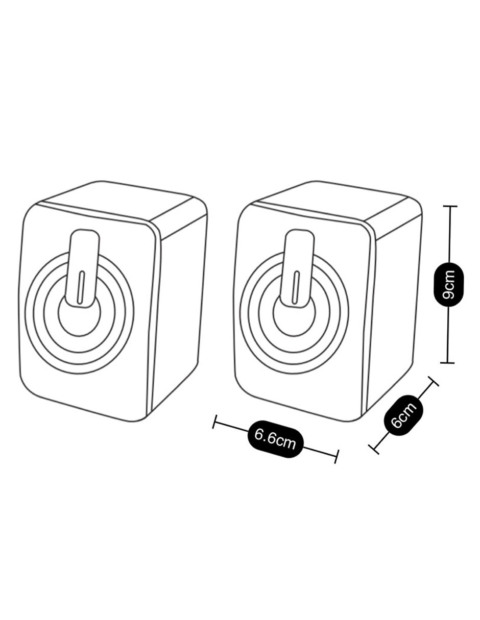 Altavoces gamer con luces LED 6