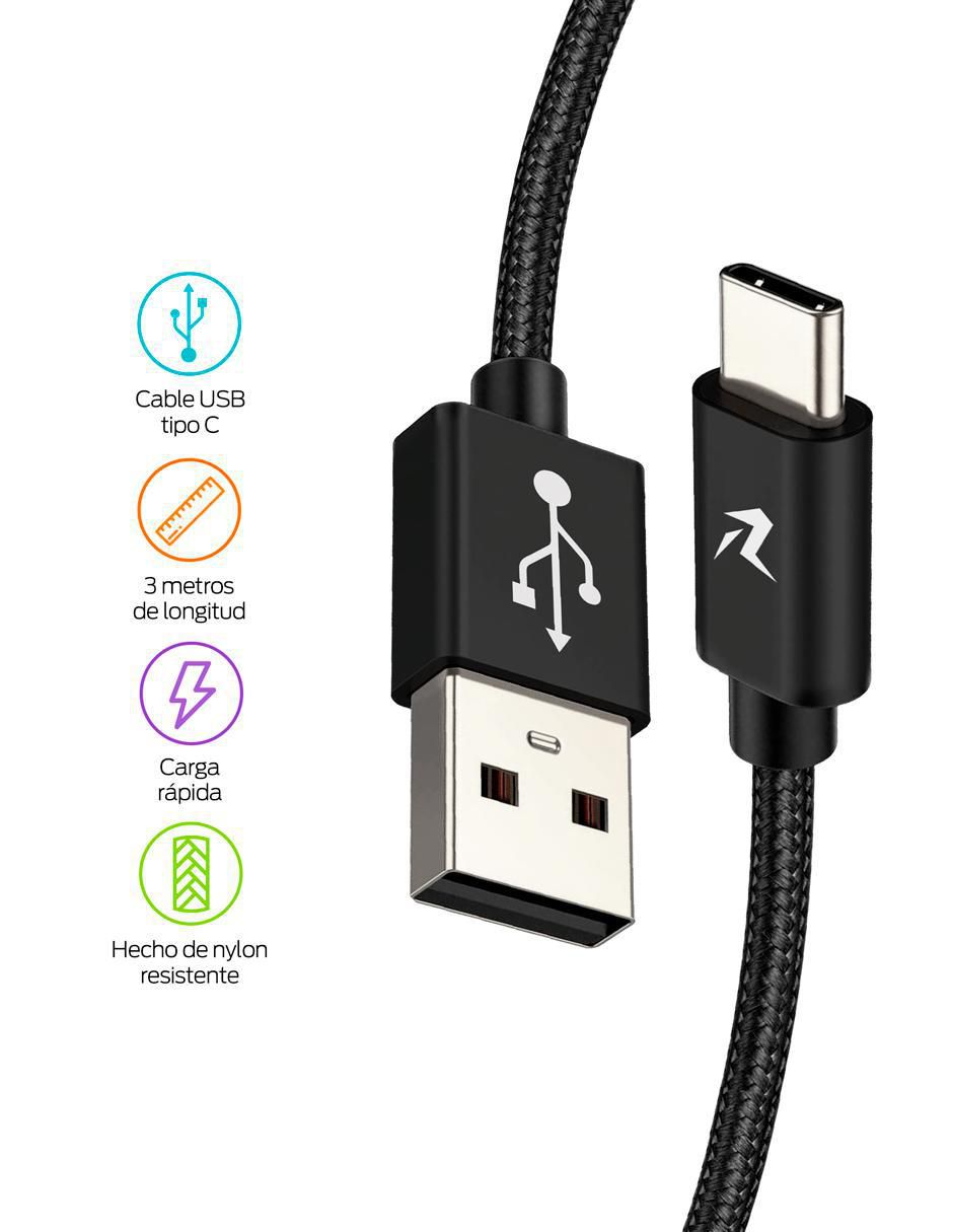 Cable USB C a tipo USB C de 3 m 2