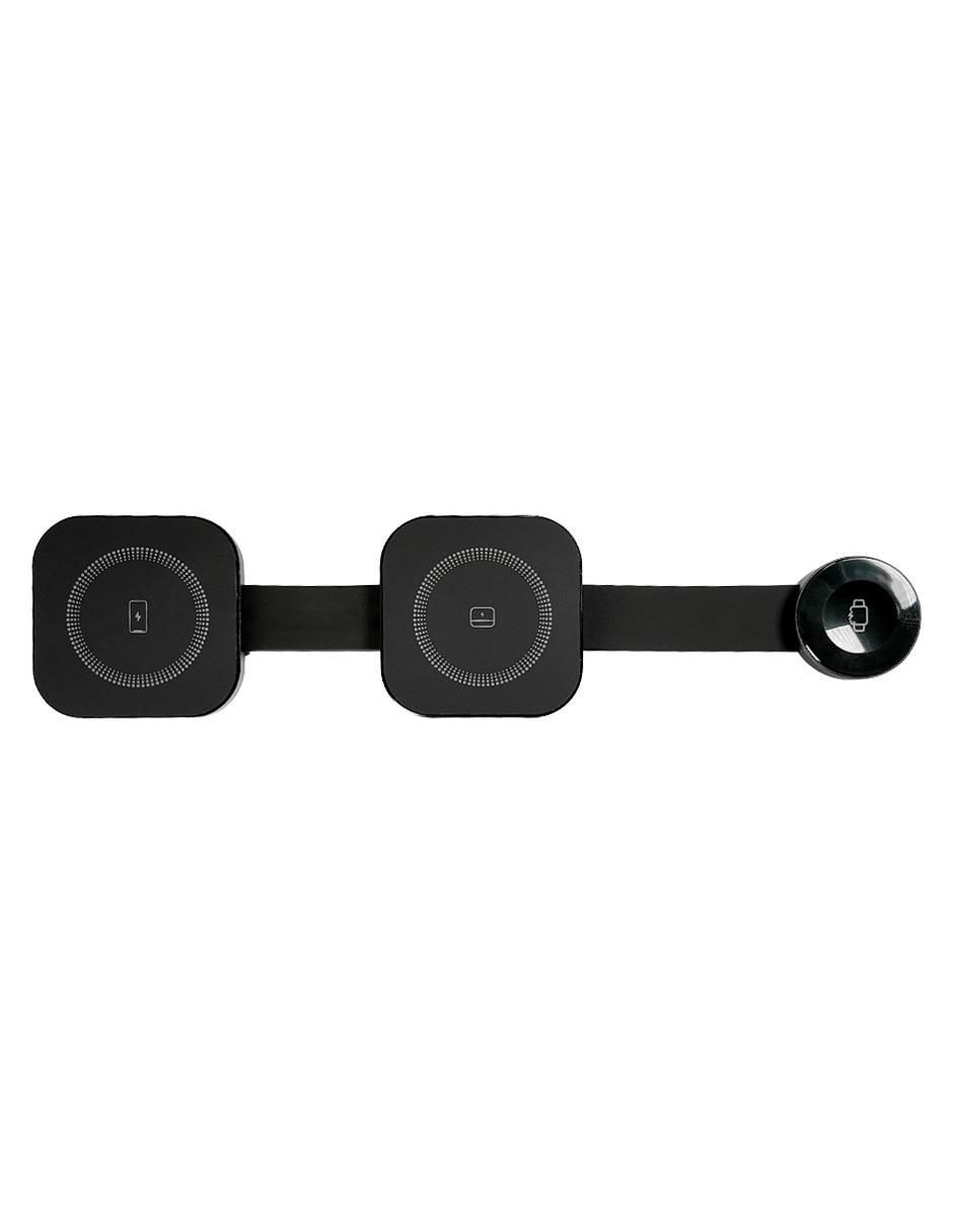 Cargador inalámbrico de 15 W USB + USB tipo C Qi-3-B2 Cargador inalámbrico de 15 W USB + USB tipo C Qi-3-B2