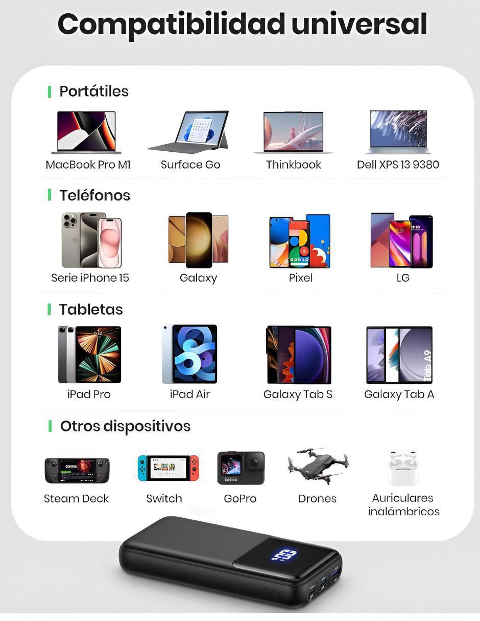 Batería portátil 2600 mAh 3