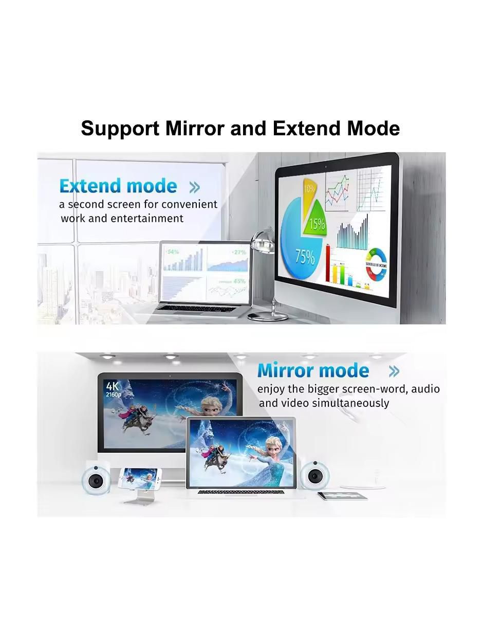 Cable displayport a tipo HDMI 4K de 25 cm 2
