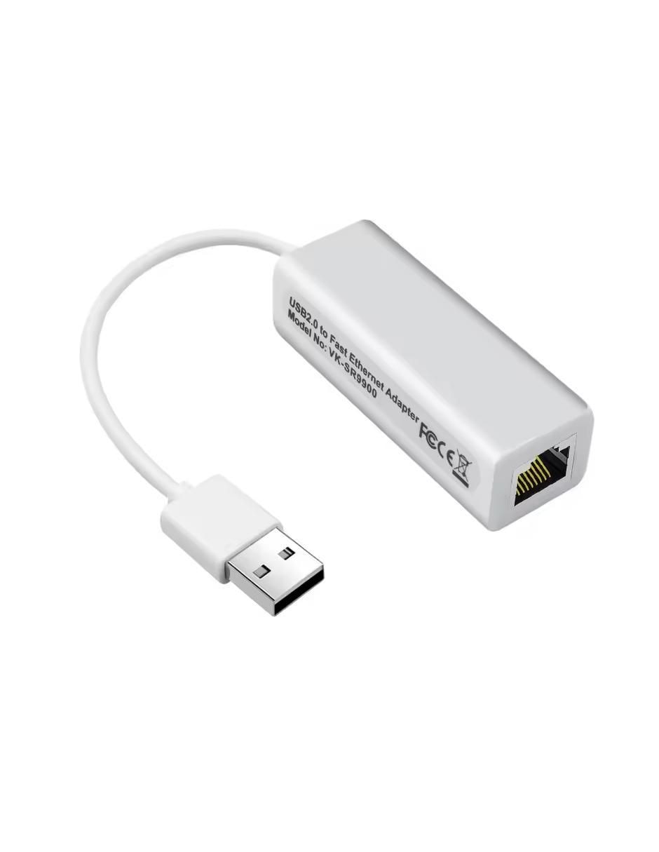 Adaptador de red ethernet USB 2.0 10/100 mbps