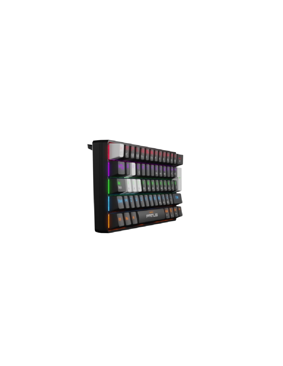 Teclado gamer retroiluminado español con interruptor lineal Ballista 61t 3