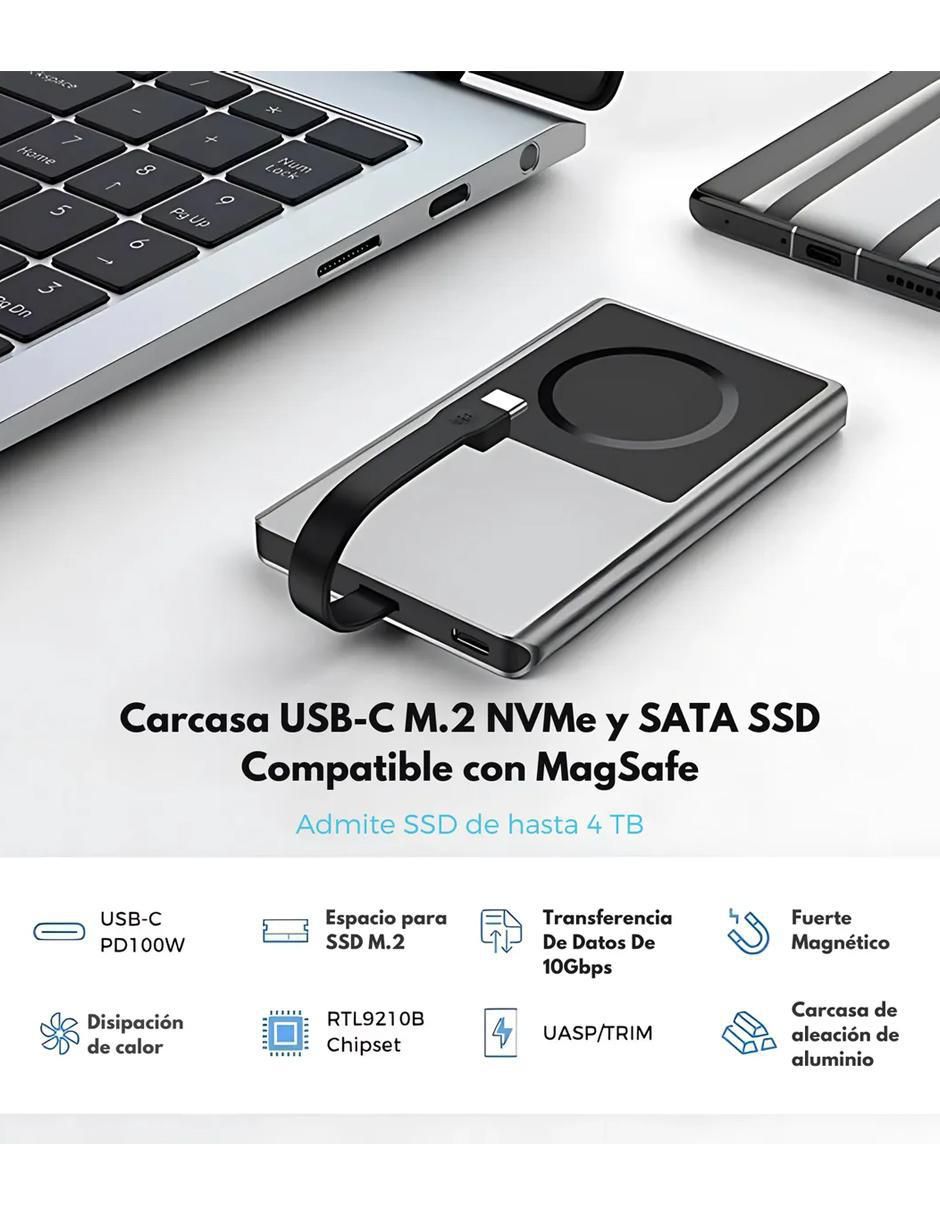 Carcasa magnética SSD para Apple 6