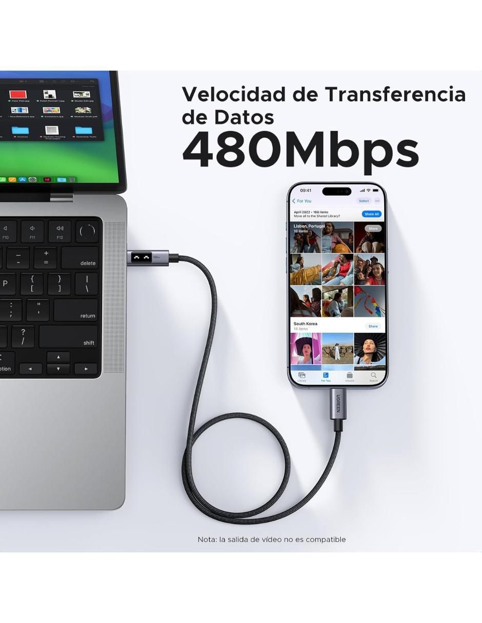 Cable USB C de 2 m 5