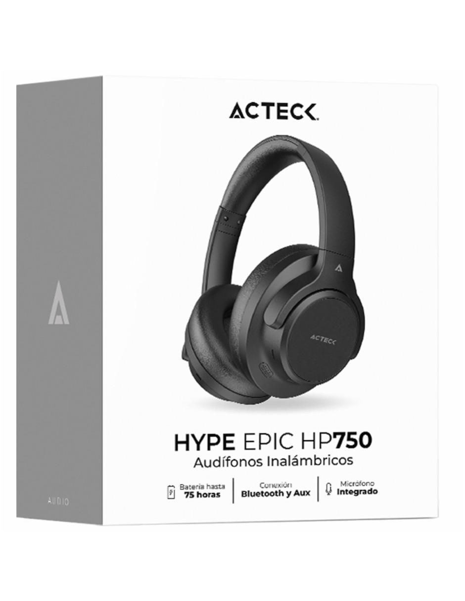 Audífonos over-ear Acteck Hype Epic hp750 alámbrica e inalámbrica con cancelación de ruido
