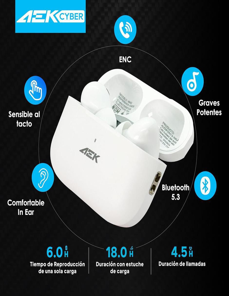Audífonos in-ear aba02 inalámbrica 2