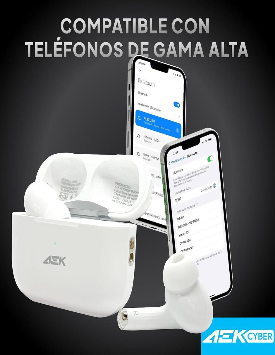 Audífonos in-ear aba02 inalámbrica 4