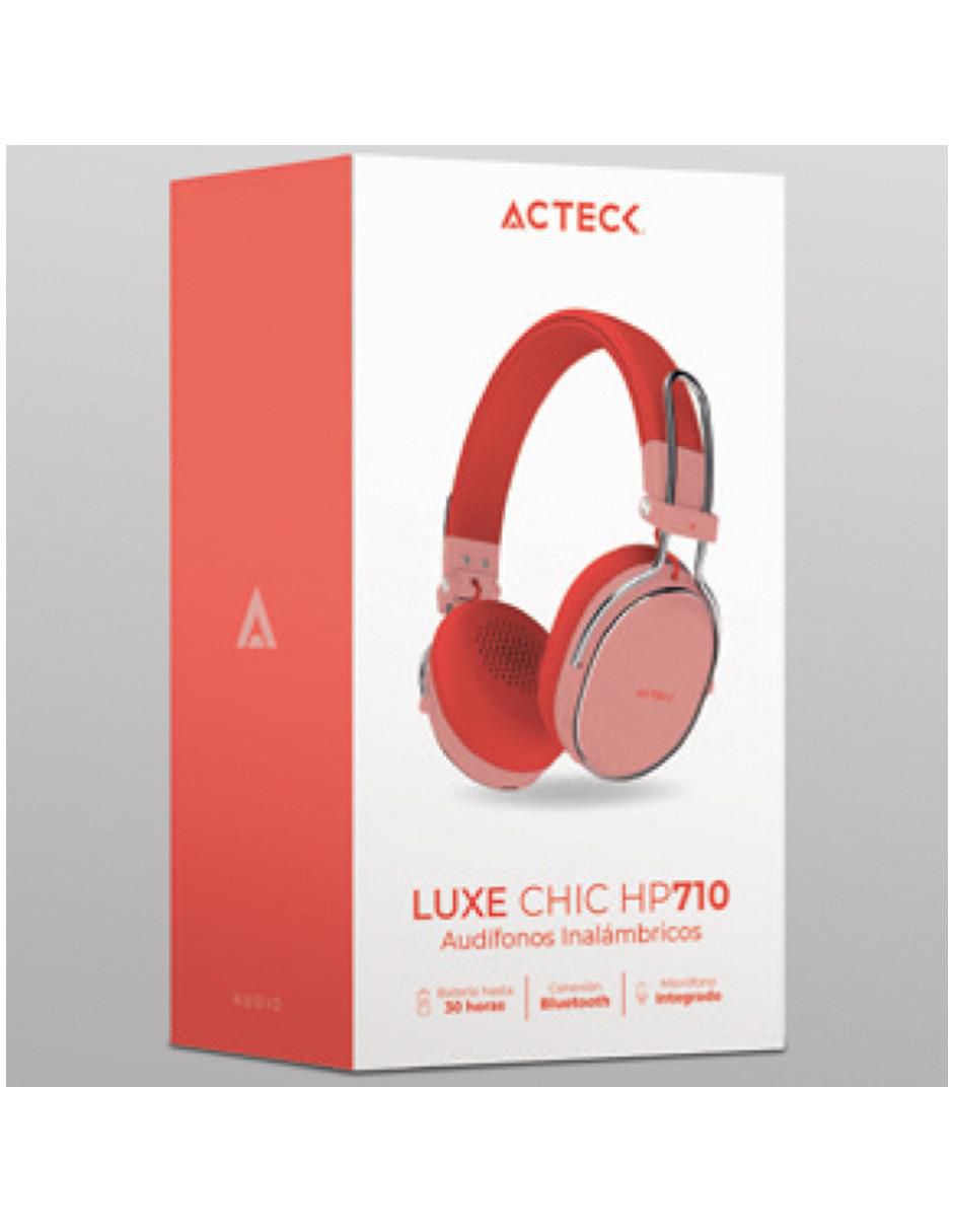 Audífonos over-ear acteck luxe chic hp710 alámbrica e inalámbrica "con (si aplica)" sí nuevo