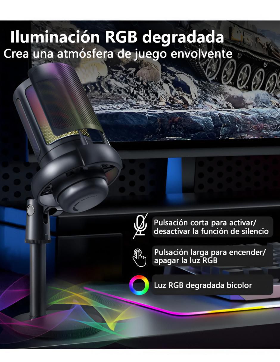Micrófono micrófono gaming alámbrico xtllar3268 4
