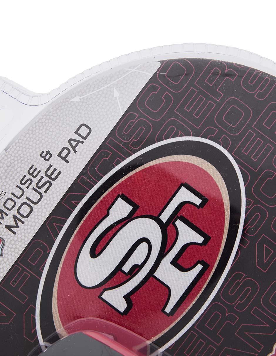 Mouse pad San Francisco 49ers con apoyo para muñeca con antideslizante 3