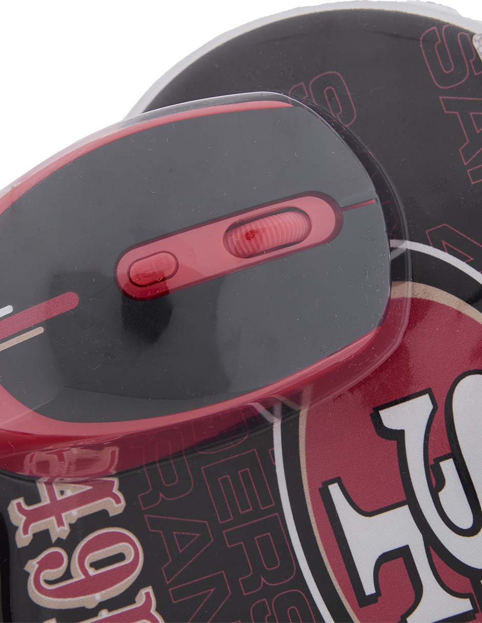 Mouse pad San Francisco 49ers con apoyo para muñeca con antideslizante 4