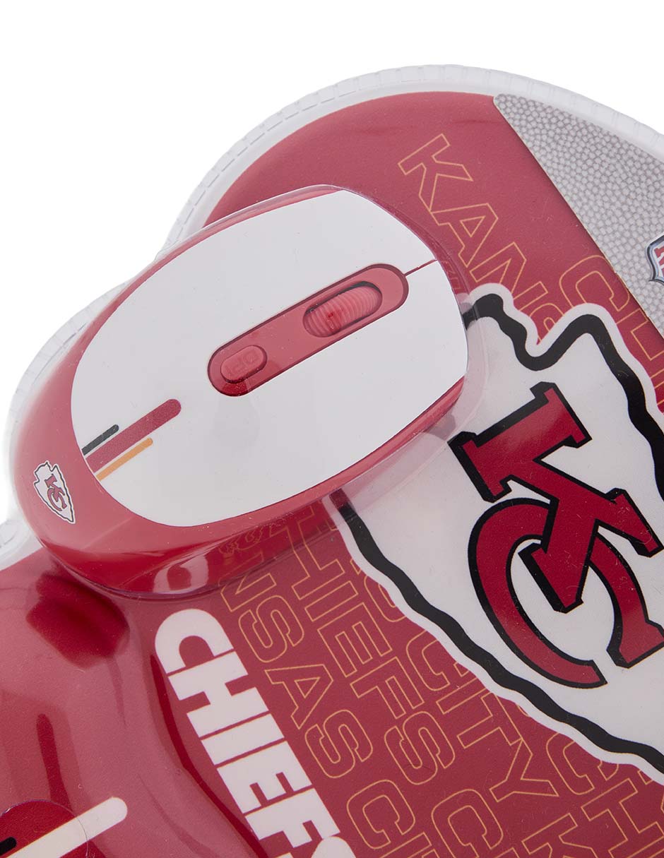 Mouse pad Kansas City Chiefs con apoyo para muñeca con antideslizante 3