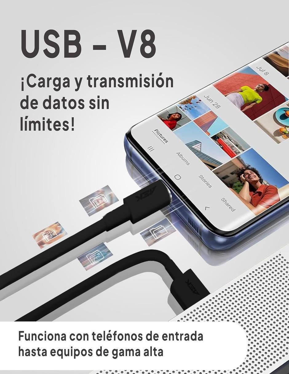Cable Micro USB de 1 m 2
