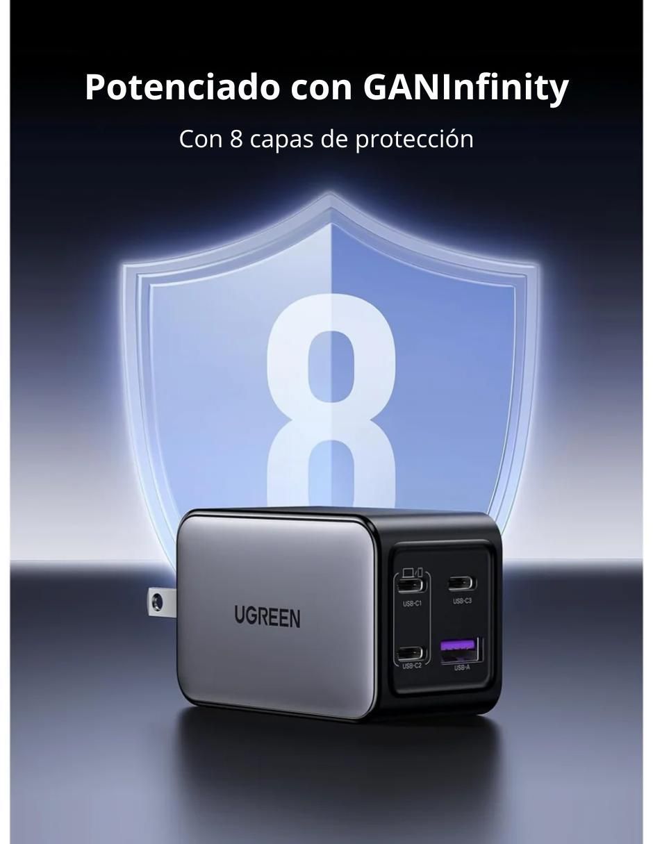 Cargador pared de 65 W USB + USB tipo C 35530 5