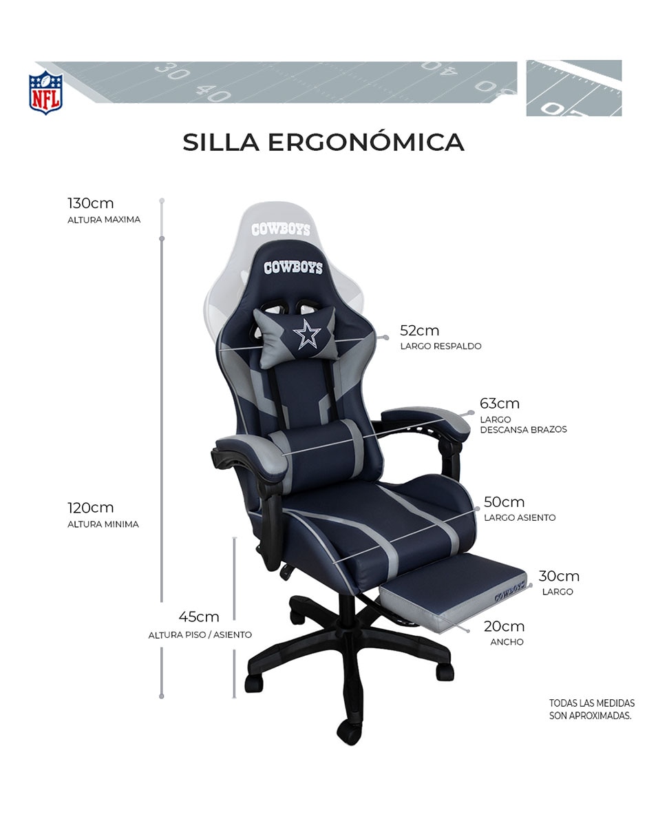 Silla gamer Dallas Cowboys 8