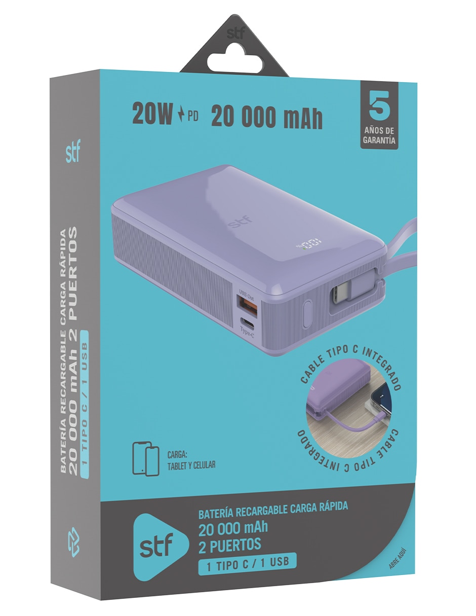 Batería portátil 20000 mAh Powerbank 20 000 2