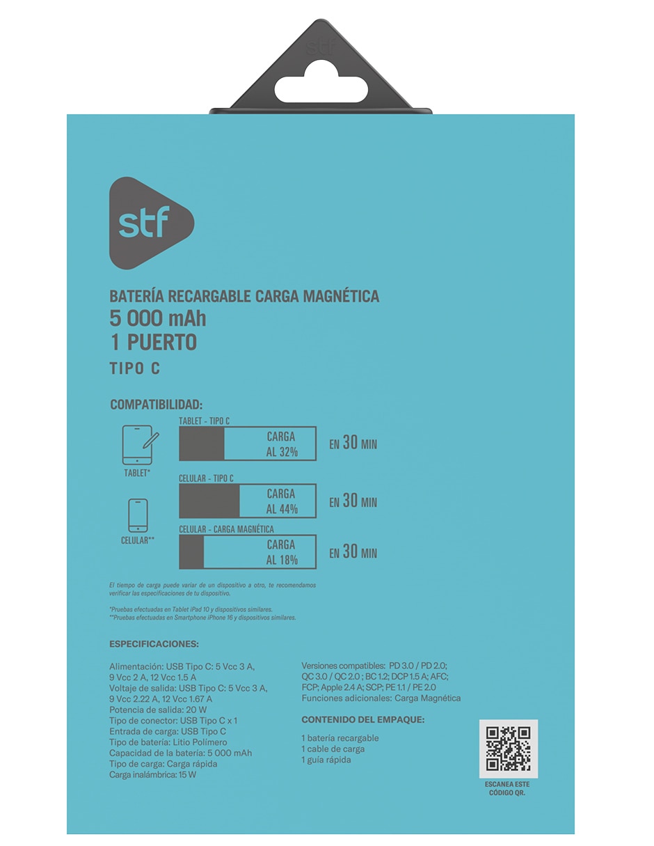 BATERÍAS STF 5 MAH MAGNETICA, LILA