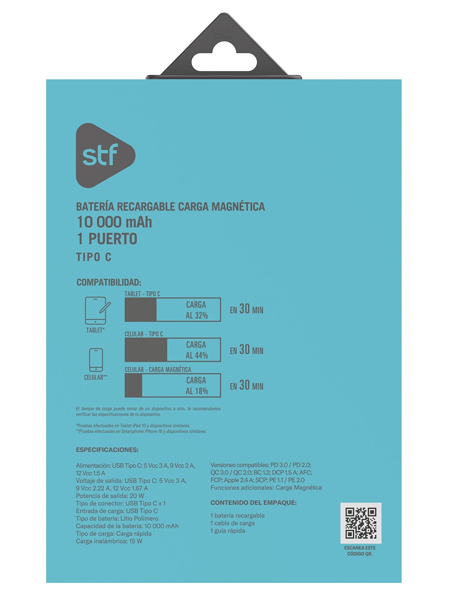 BATERÍAS STF 10 MAH MAGNETICA, LILA