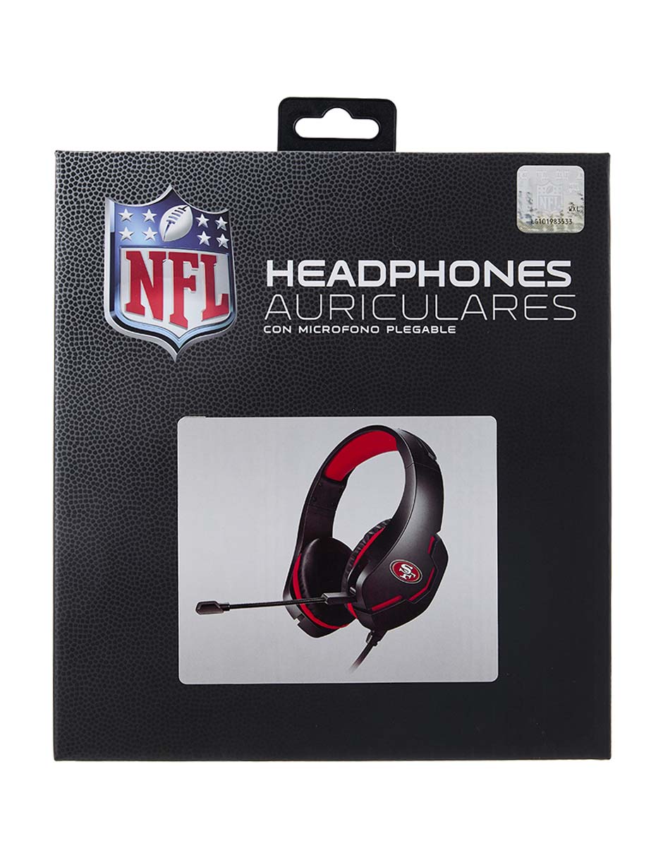 Audífonos gamer San Francisco 49ers alámbricos 324908 2