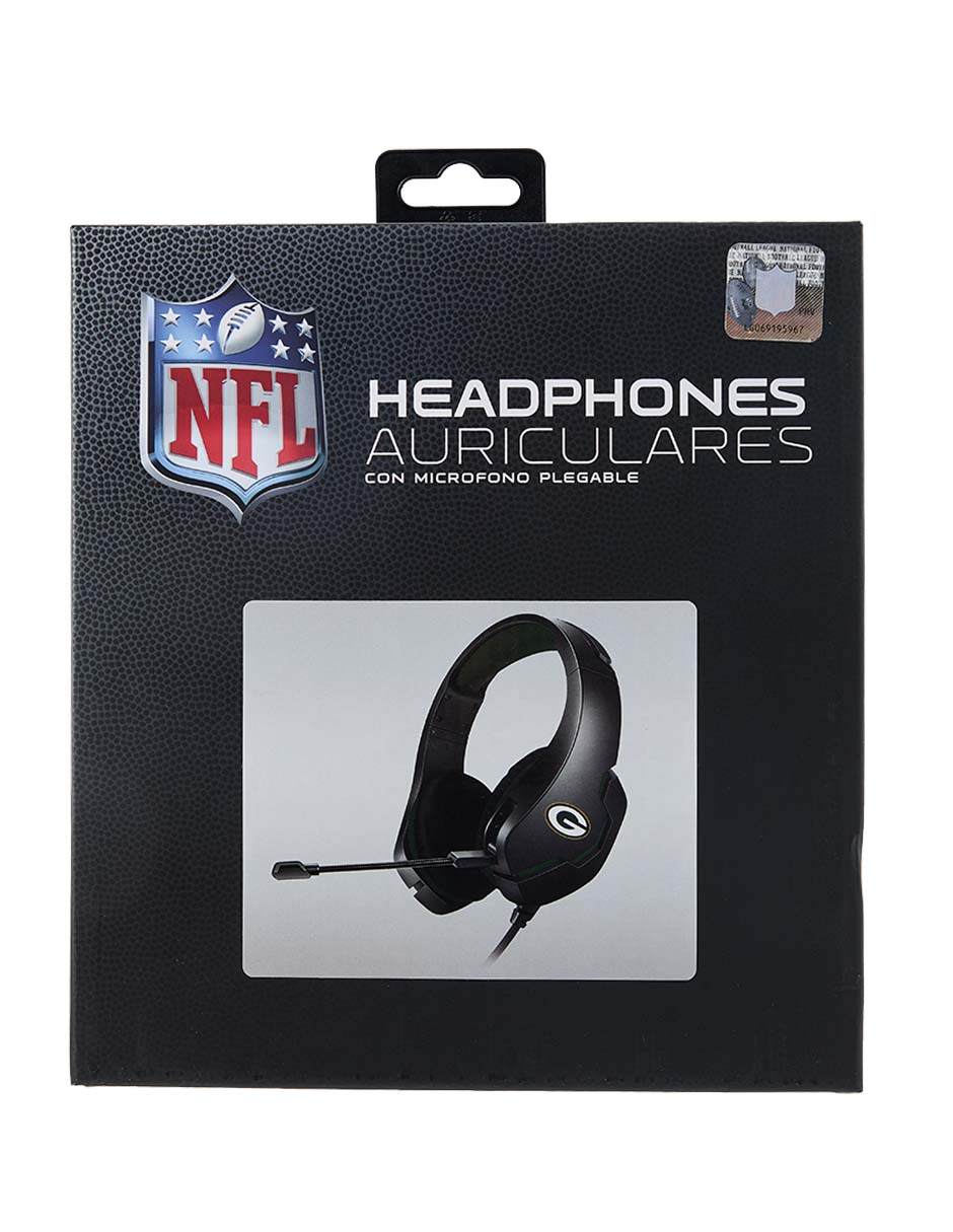 Audífonos gamer Green Bay Packers alámbricos 324909 4