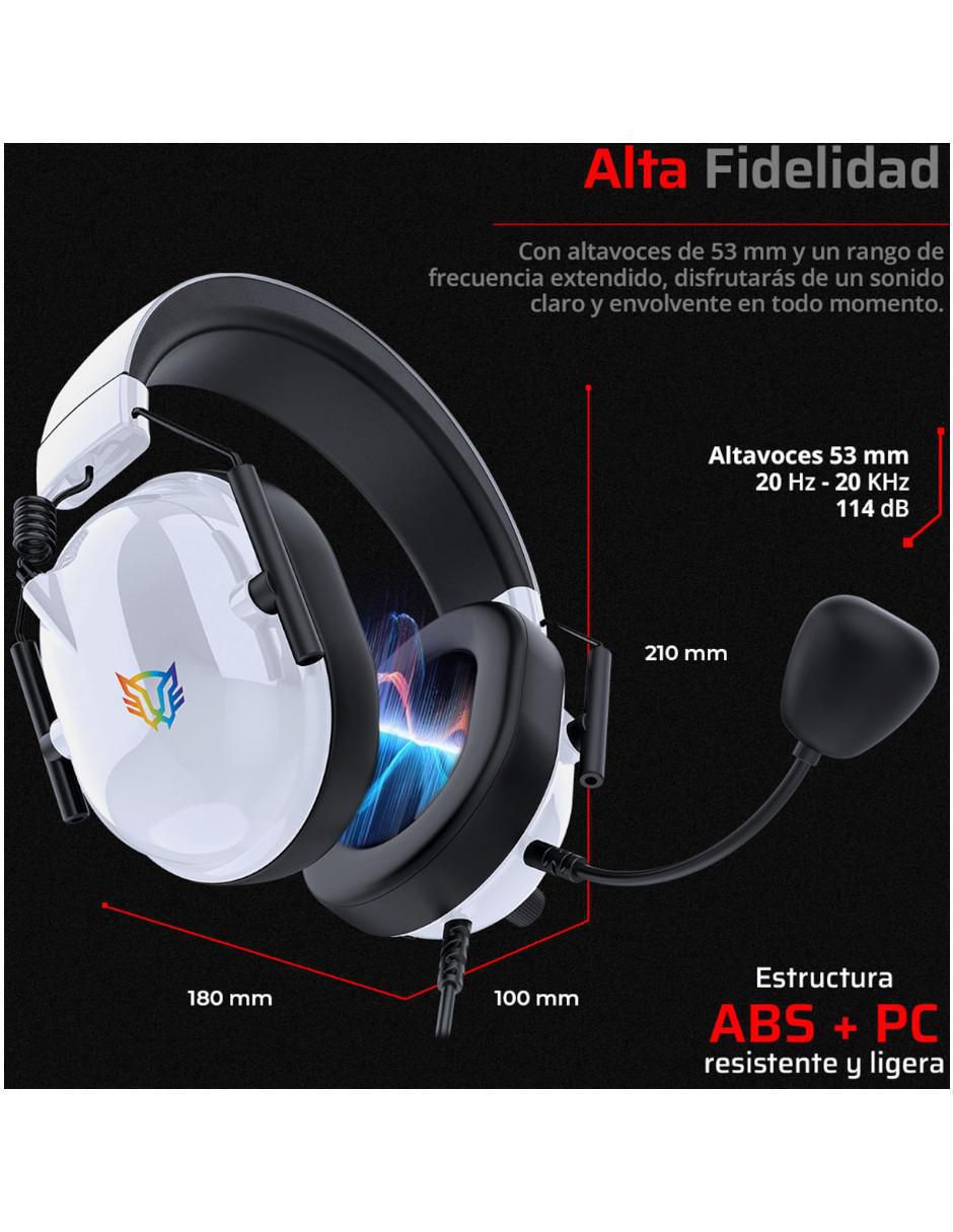 Audífonos gamer Over-Ear Aviator level ha757 alámbricos 5