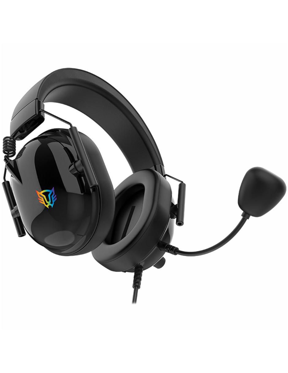Audífonos gamer over-ear Balam Rush Aviator level ha757 alámbricos