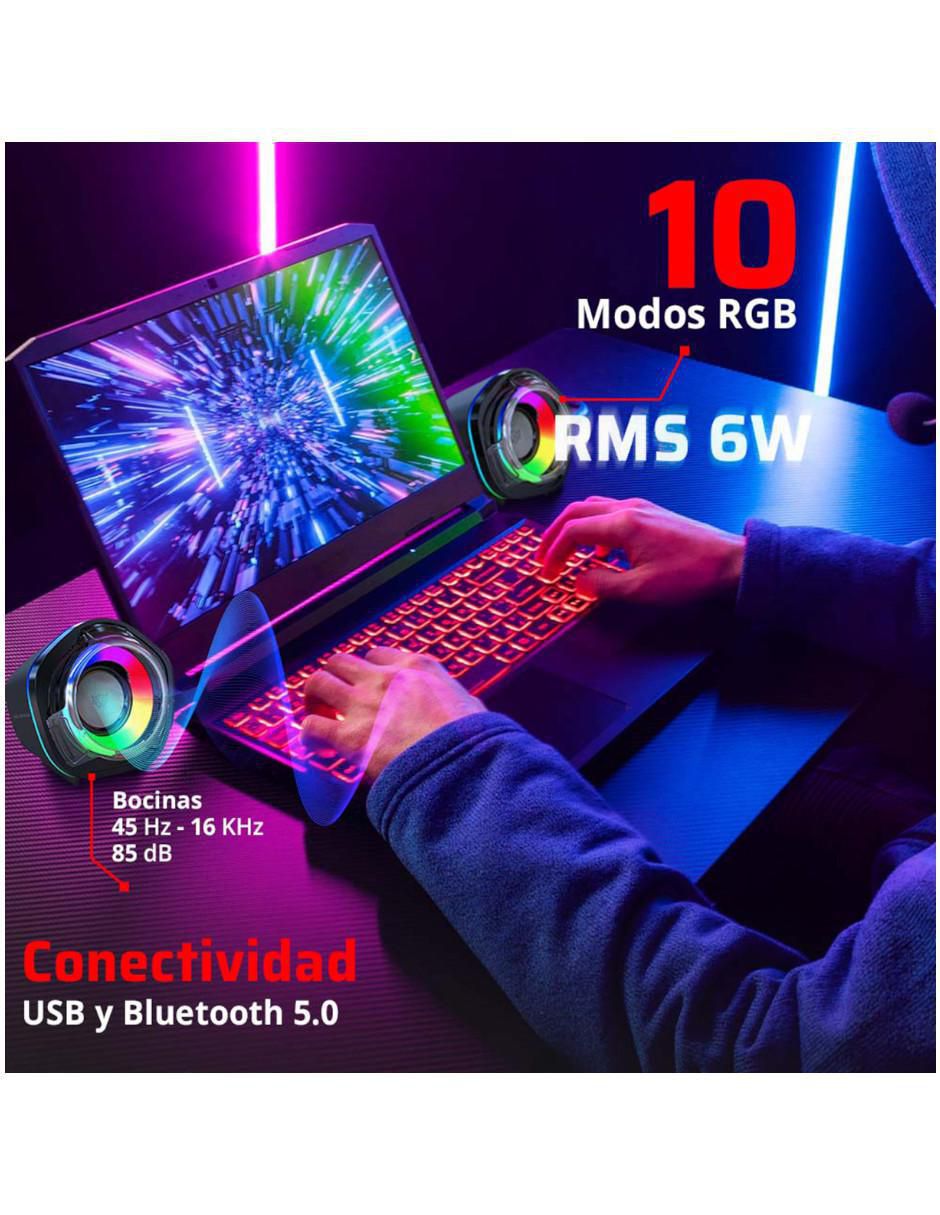 Bocina gaming Balam Rush Glimm penta bg545 inalámbrica