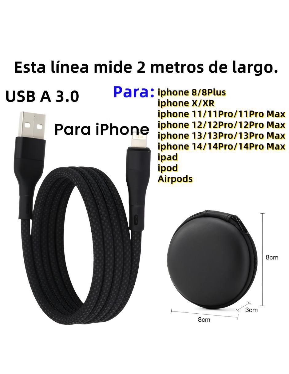Cable Lightning a tipo USB de 2 m 3