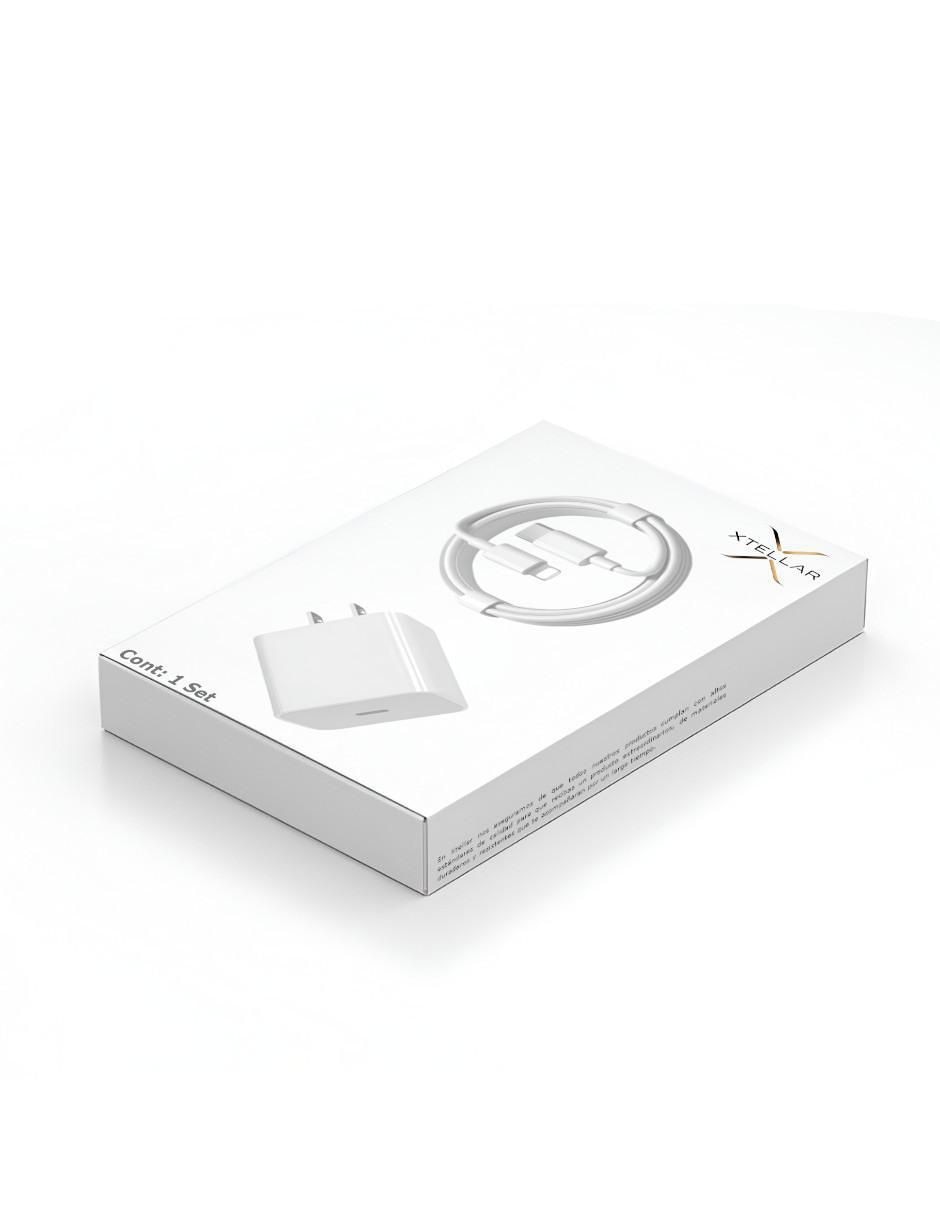 Cargador pared de 15 W Lightning + USB tipo C 4