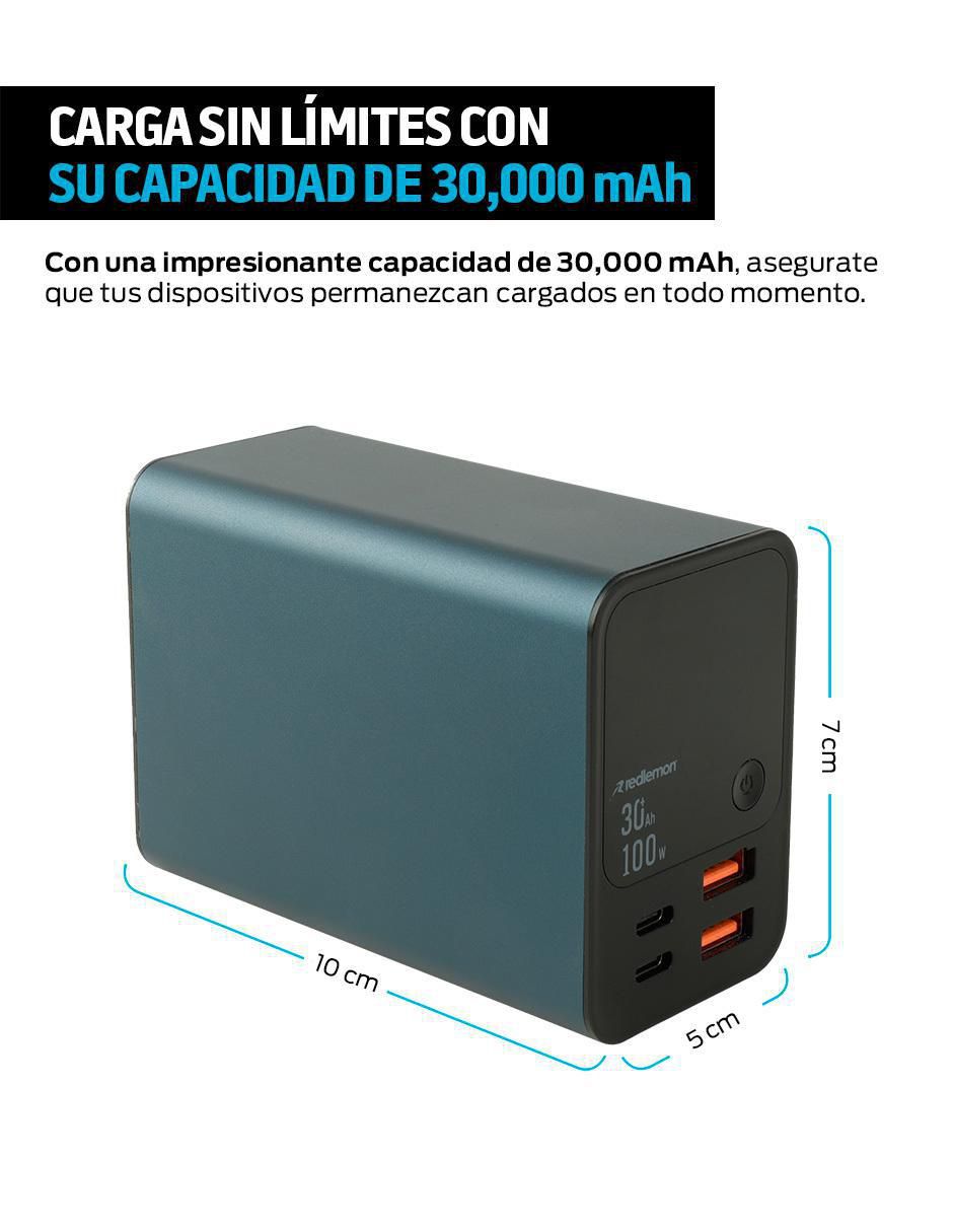 Batería portátil 30000 mAh extra rápida 7
